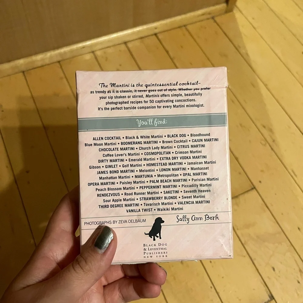 Martini Recipe Card Deck Cocktail Recipes
